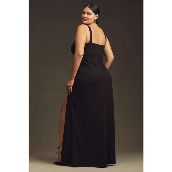 Anthropologie BHLDN Blake Square-Neck Stretch Crepe Maxi Dress Plus Size 24 - Picture 4 of 10